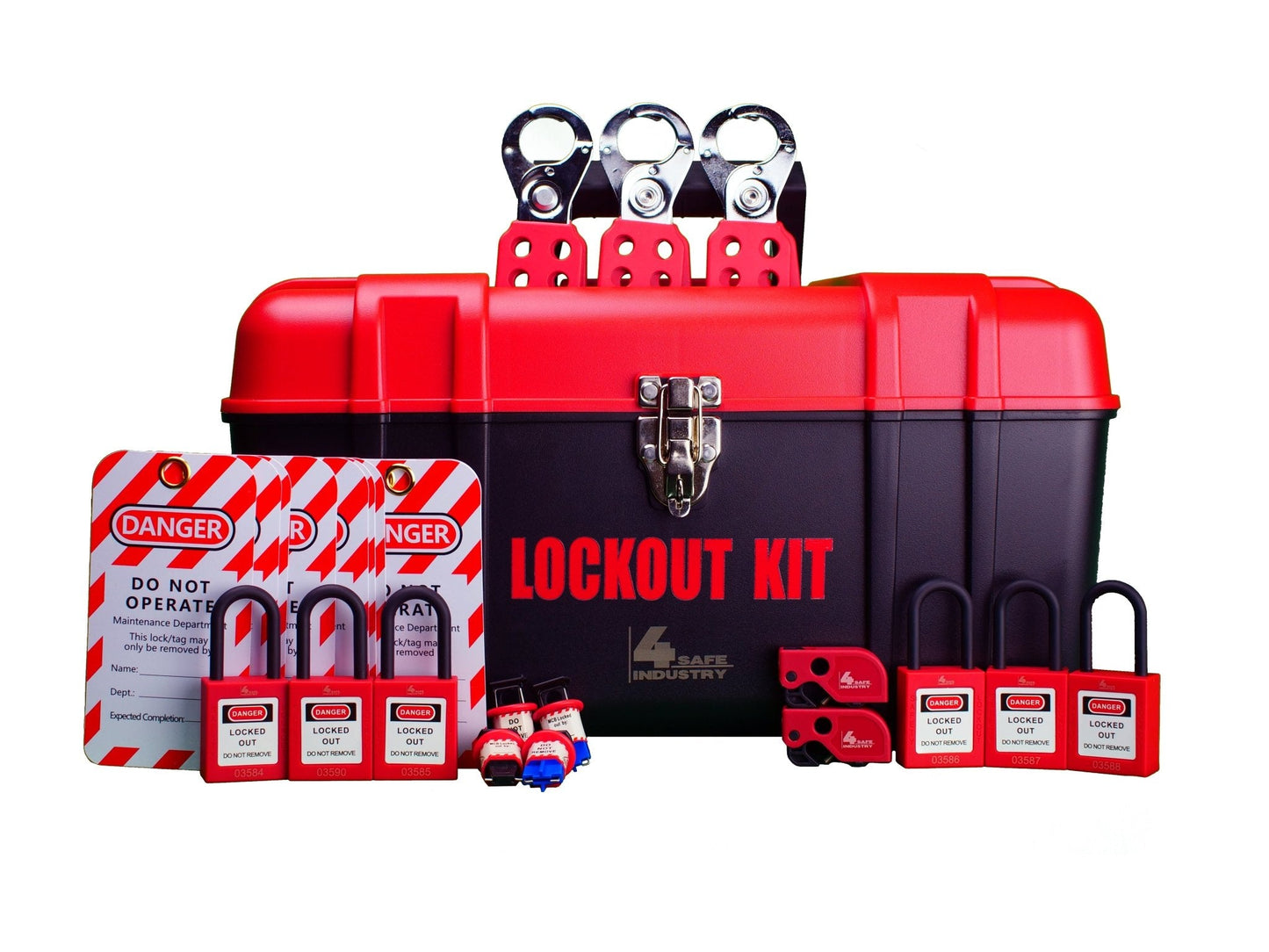 Lock out kit (LOTO) - Gereedschapskist XL - 4SafeIndustry