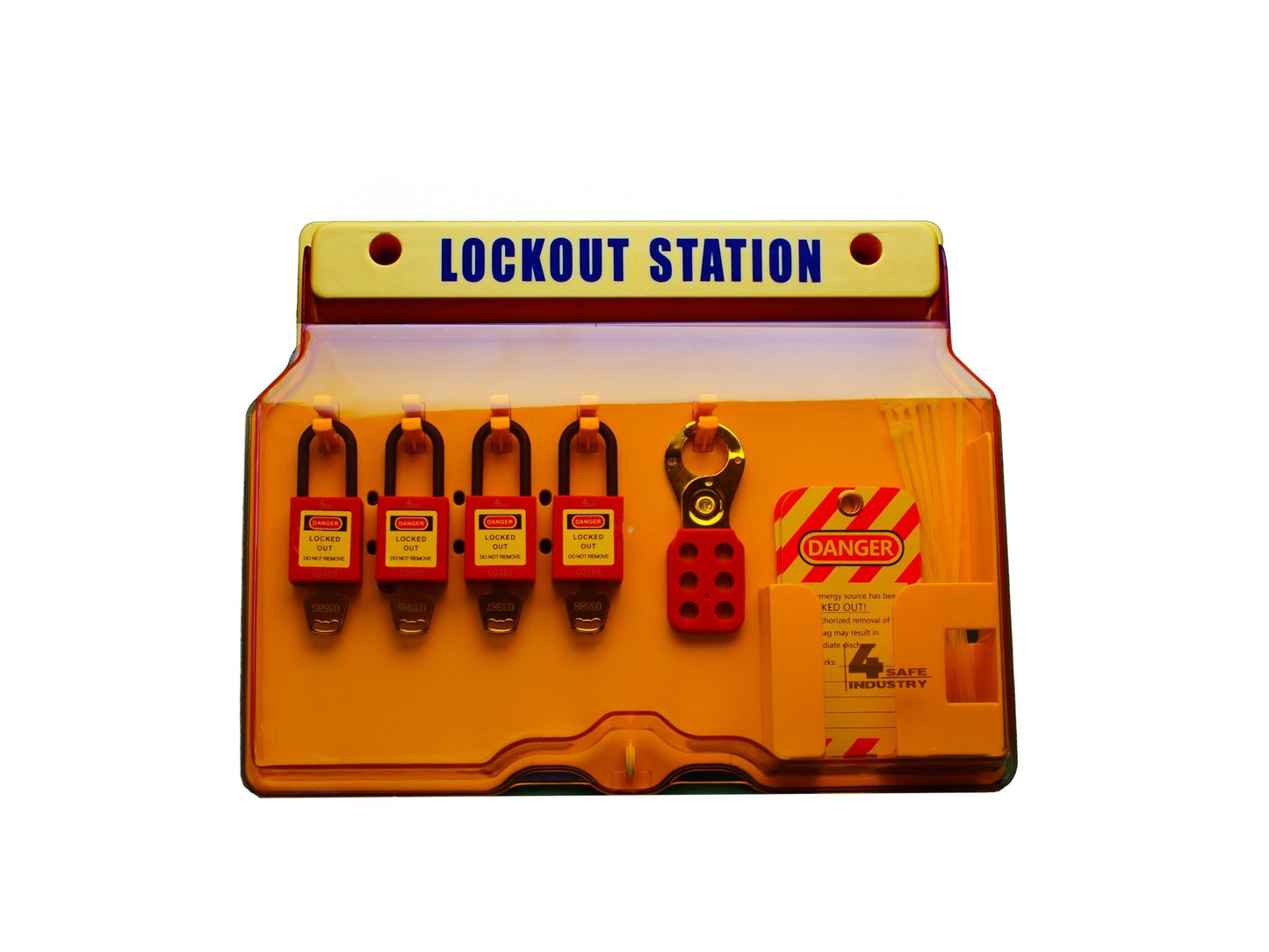 Lock out (LOTO) Station - Wandmontage - 4SafeIndustry