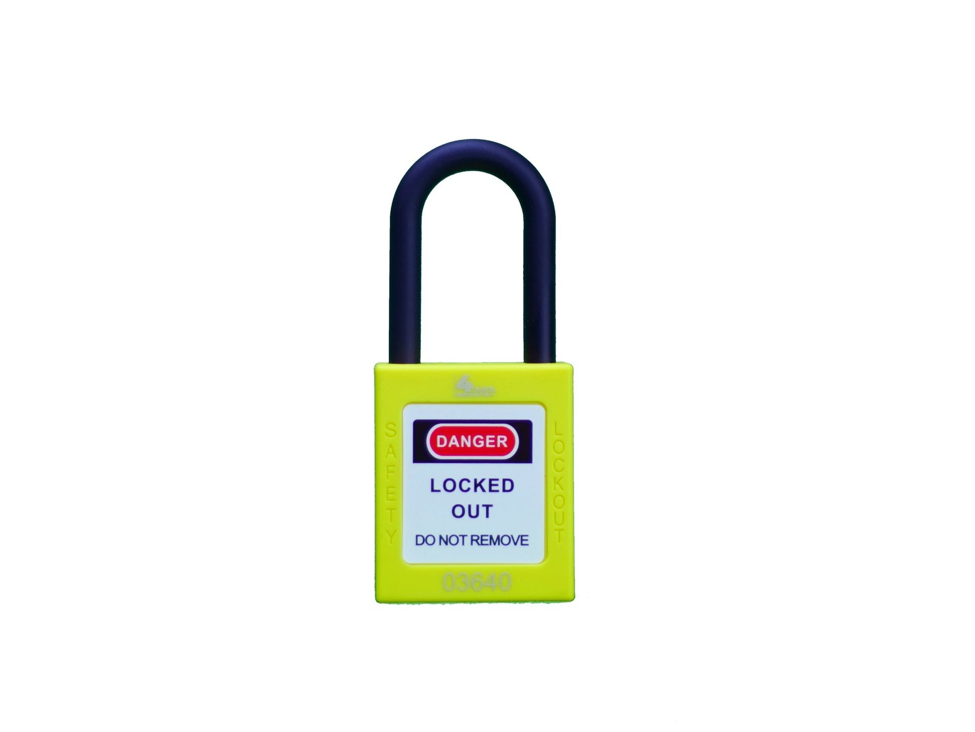Veiligheid Lock out (LOTO) Hangslot Nylon 38mm - Geel - 4SafeIndustry